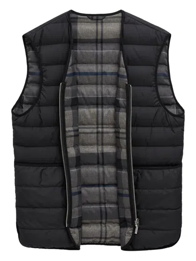 Barbour Zip Quilted Jacket In Black
