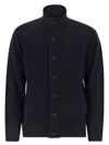 Barbour Zip-up Jumper Patch In Black