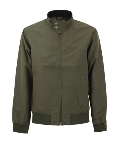 Barbour Zipper Casual Jacket In Green