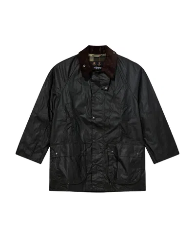 Barbour Zipper Long-sleeved Casual Jacket In Black