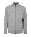 Barbour Talder Zip Cardigan In Gray