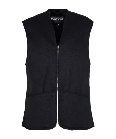 Barbour Zippered Vest In Black