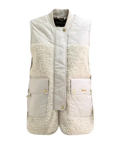 Barbour Zippered Vest In White