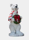 Barcana 47" Juggling Bear With Gift Boxes In White