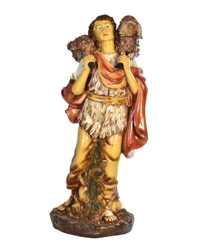 Barcana Live Form Small Gabriel With Lamb Nativity Outdoor Christmas Decoration, 40" In Multi