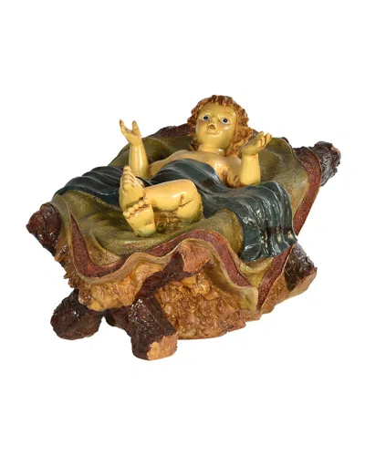 Barcana Live Form Small Nativity Baby Jesus Outdoor Christmas Decoration, 11.5" In Brown
