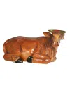 Barcana Live Form Small Ox Nativity Outdoor Christmas Decoration, 16.5" In Brown