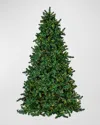 Barcana Royal Majestic Pine Pre-lit Christmas Tree W/ Cluster Warm White Led Lights, 7.5' In Green