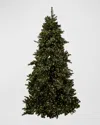 Barcana Royal Majestic Pine Pre-lit Christmas Tree W/ Cluster Warm White Led Lights, 9' In Green