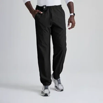 Barco One 0217 Amplify 7-pocket Zip-fly Mens Tag Free Stretch Fabric Moisture Wicking Scrub Pant In Black