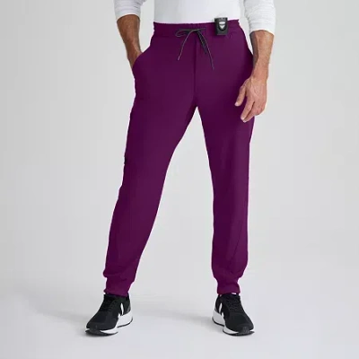 Barco One Bop520 Vortex 6-pocket Jogger Mens Moisture Wicking Scrub Pant In Purple