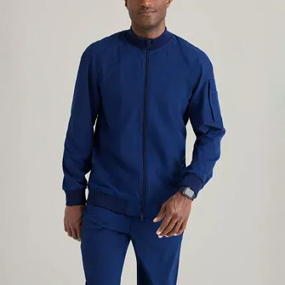 BARCO ONE BOW883 AMPLIFY 3-POCKET STAND-UP COLLAR WARM-UP MENS MOISTURE WICKING SCRUB JACKETS