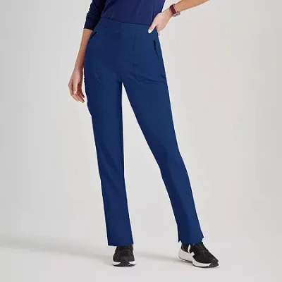 Barco Unify Bup601 Purpose 5-pocket High-rise Slim Leg Womens Stretch Fabric Moisture Wicking Scrub Pant In Blue