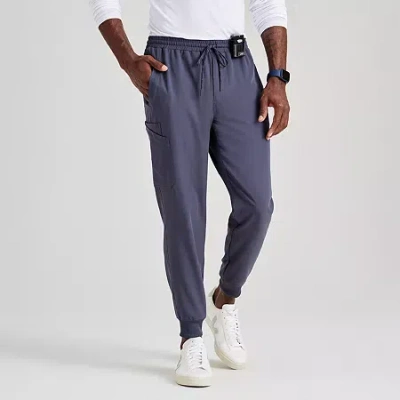 Barco Unify Bup602 Rally 6-pocket Jogger Mens Short Stretch Fabric Moisture Wicking Wrinkle Resistant Scrub Pant In Gray