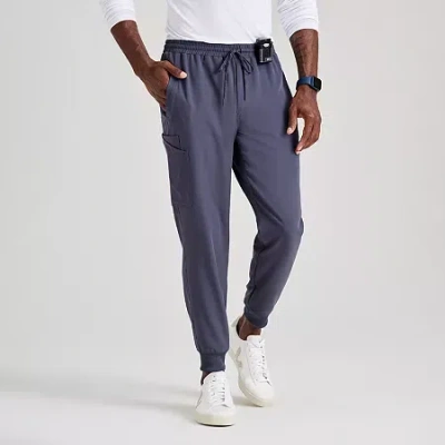 Barco Unify Bup602 Rally 6-pocket Jogger Mens Stretch Fabric Moisture Wicking Wrinkle Resistant Scrub Pant In Gray