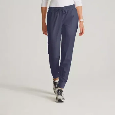 Barco Unify Bup647 Union 5-pocket Mid-rise Jogger Womens Plus Tall Stretch Fabric Moisture Wicking Wrinkle Resis In Gray