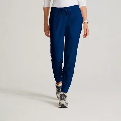 Barco Unify Bup647 Union 5-pocket Mid-rise Jogger Womens Stretch Fabric Moisture Wicking Wrinkle Resistant Scrub In Blue