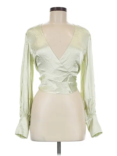 Pre-owned Bardot 3/4 Sleeve Blouse In Green