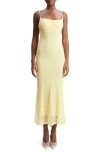 BARDOT BARDOT ADONI FLORAL EMBROIDERED MESH SLIPDRESS