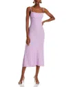 Bardot Adoni Sleeveless Mesh Midi Dress In Soft Pink