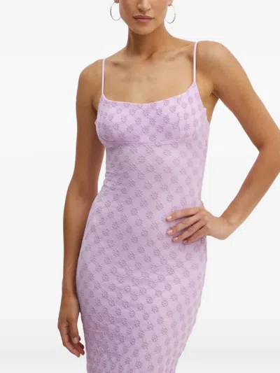 Bardot Adoni Floral-lace Midi Dress In Purple