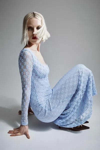 Bardot Adoni Lace Midi Dress In Cornflower