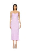 Bardot Adoni Sleeveless Mesh Midi Dress In 淡紫色