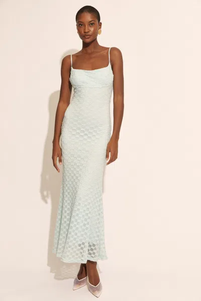 Bardot Adoni Mesh Midi Dress In Aqua