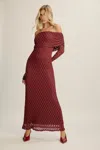 Bardot Adoni Off Shoulder Maxi Dress In Multi
