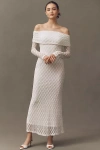 Bardot Adoni Off-the-shoulder Fitted Stretch Lace Midi Dress