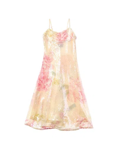 Bardot Kids' Adoni Sequin Midi Dress In Brown