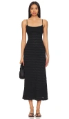 Bardot Adoni Zigzag Lace Midi Slipdress In 黑色