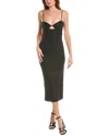 Bardot Midi-kleid Aisha Diamonte In Black