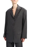Bardot Akia Oversized Blazer In Gray