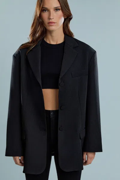 Bardot Akia Oversized Blazer In Black