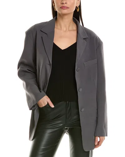 Bardot Akia Oversized Blazer In Grey