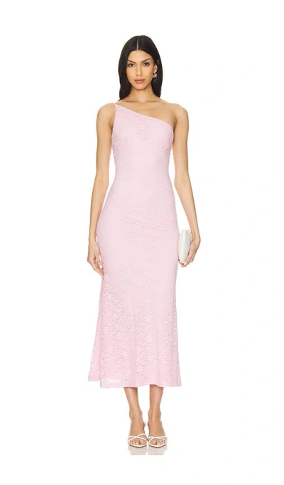 Bardot Albie Knit Maxi Dress In Candy Pink