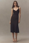 Bardot Alegra Sleeveless V-neck Stretch Lace Midi Dress In Black