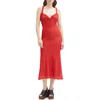 Bardot Alegra Stretch Lace Dress In Red
