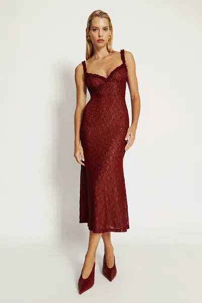 Bardot Alegra Stretch Lace Midi Dress