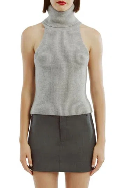 BARDOT BARDOT ALEIA TURTLENECK SLEEVELESS RIB SWEATER