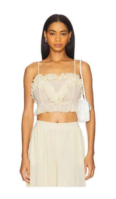 Bardot Alira Frill Detail Crop Top