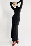 Shop Bardot Alix Maxi Tie Front Dress In Black