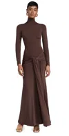 chinese dress ladies Bardot Women's Alix Maxi Tie Front Dress, Chocolate, 10 : Amazon.ca:  Clothing, Shoes & Accessories