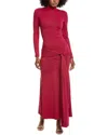 Bardot Alix Maxi Tie-front Dress In Red