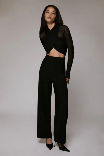 Bardot Aliyah Wrap Bodysuit In Black