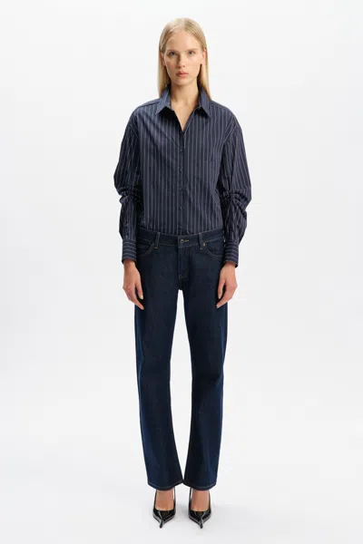 Bardot Alphie Striped Shirt In Blue