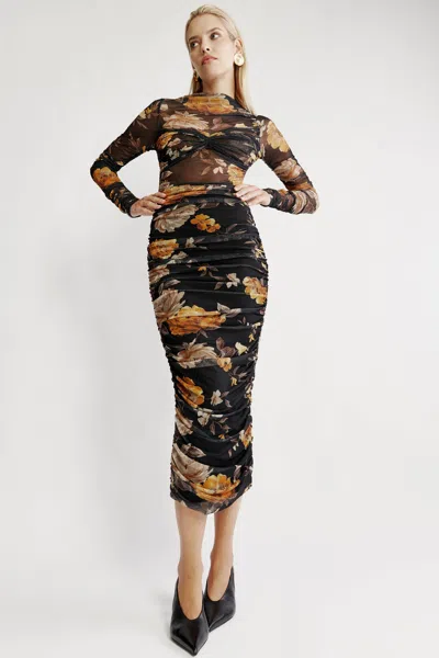 Bardot Althea Mesh Midi Dress