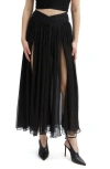 Bardot Ameria Split Front Maxi Skirt In Black