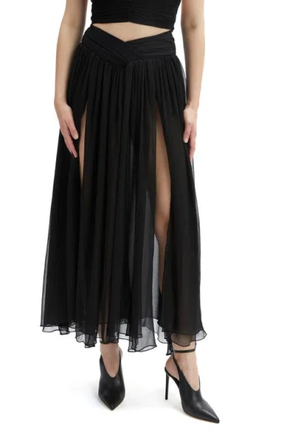 BARDOT BARDOT AMERIE SPLIT FRONT MAXI SKIRT